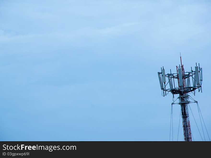 The semaphor and Sky at Bangkok Thailand