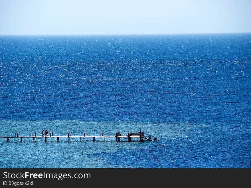 Beach on the Read Sea, Egypt.