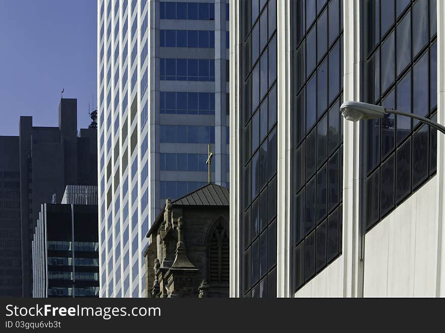 Modern and Old Buildings