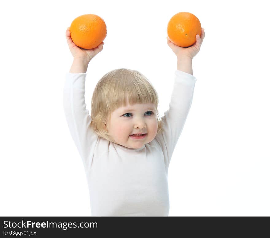 Baby With Oranges