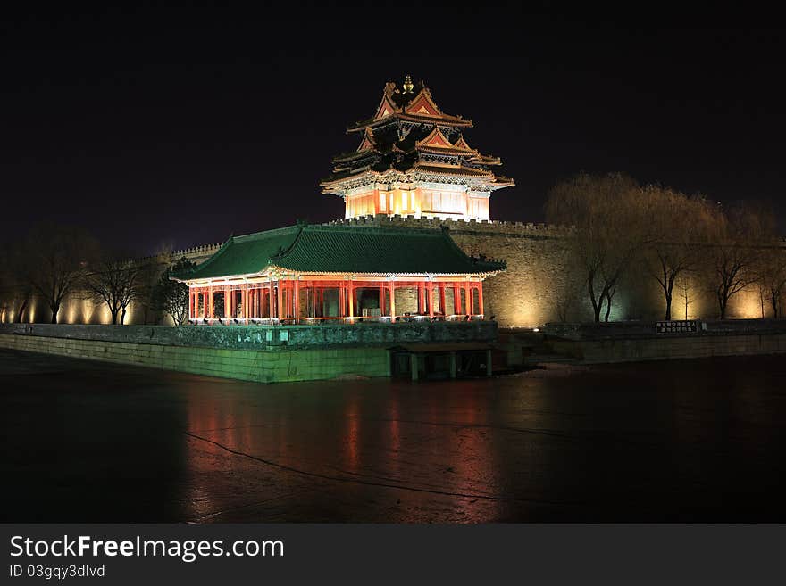 The pavilion is a landmark of beijing. it sites on northwest of the palace museum which sites in the centre of beijing.the pavilion is the unique character of ancient chinese historic architecture. The pavilion is a landmark of beijing. it sites on northwest of the palace museum which sites in the centre of beijing.the pavilion is the unique character of ancient chinese historic architecture