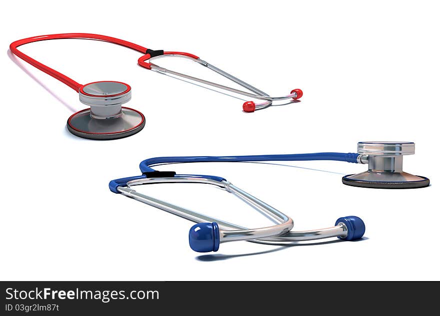 Stethoscope isolated