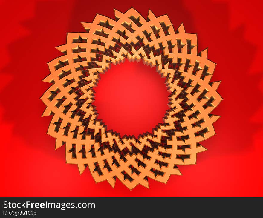 Abstract background with flower - 3D. Abstract background with flower - 3D