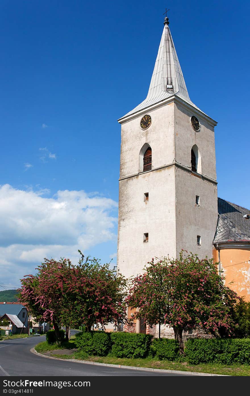 Little church in a Czech Village of Moravia