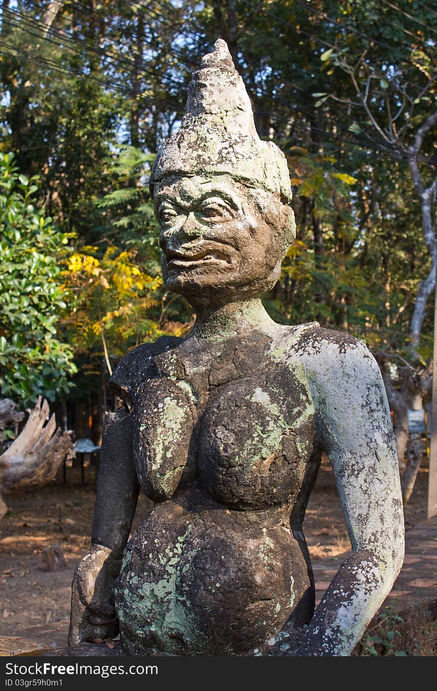 Ancient sculture in northern of Thailand. Ancient sculture in northern of Thailand