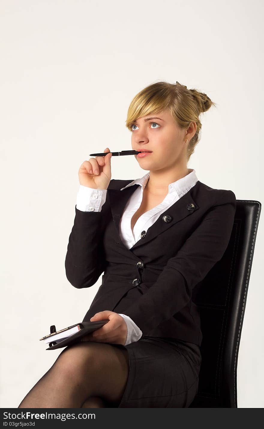 Businesswoman in office