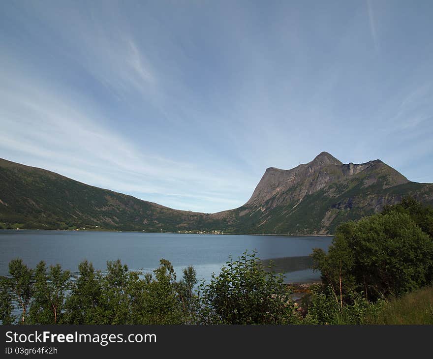 Norwegian landscape-view on fjord. Norwegian landscape-view on fjord