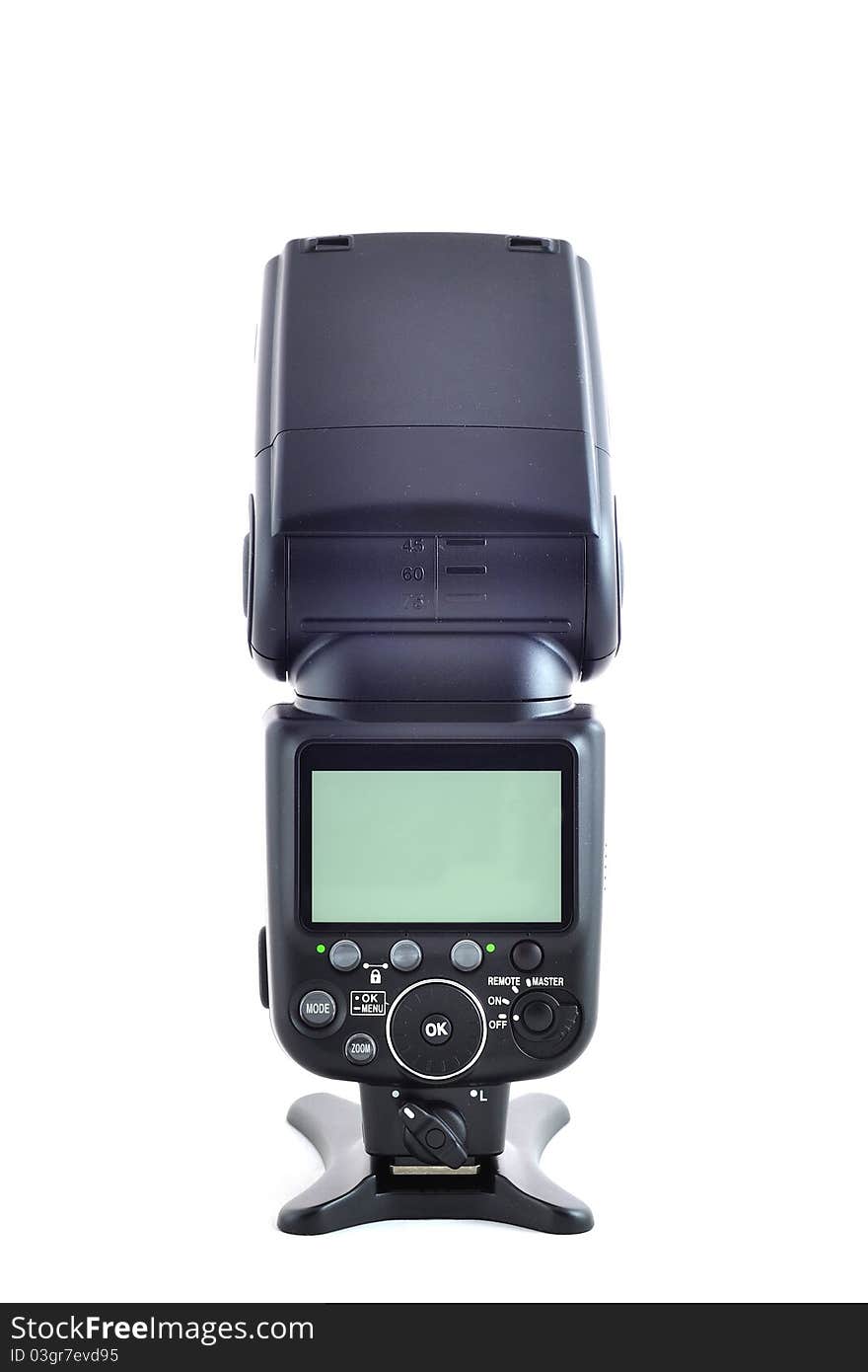 Top camera flash for photographer. Top camera flash for photographer