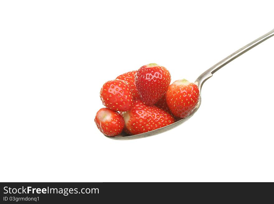 Strawberries In Spoon