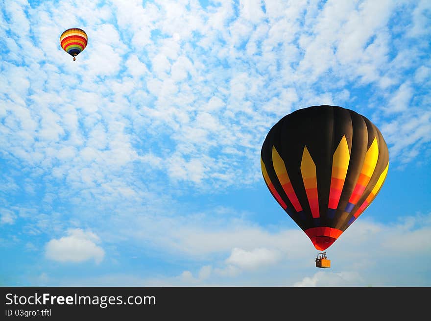 Balloon with blue sky in Thailand.