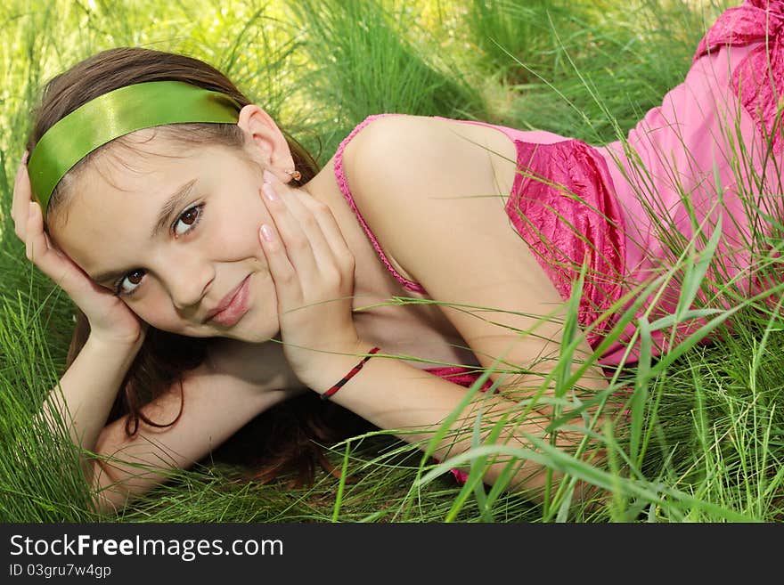 Girl In The Grass