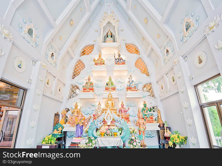 Buddha statue, Nakhon Sawan Province, Thailand.