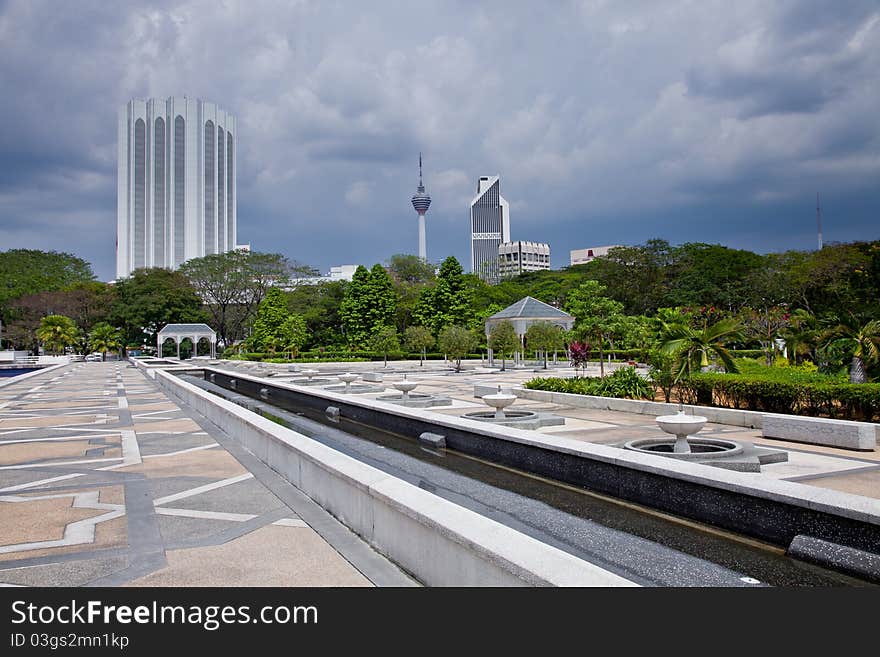 Menara Tower View From The National Mosque Square