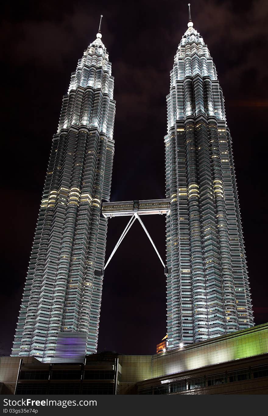 Petronas Towers at night