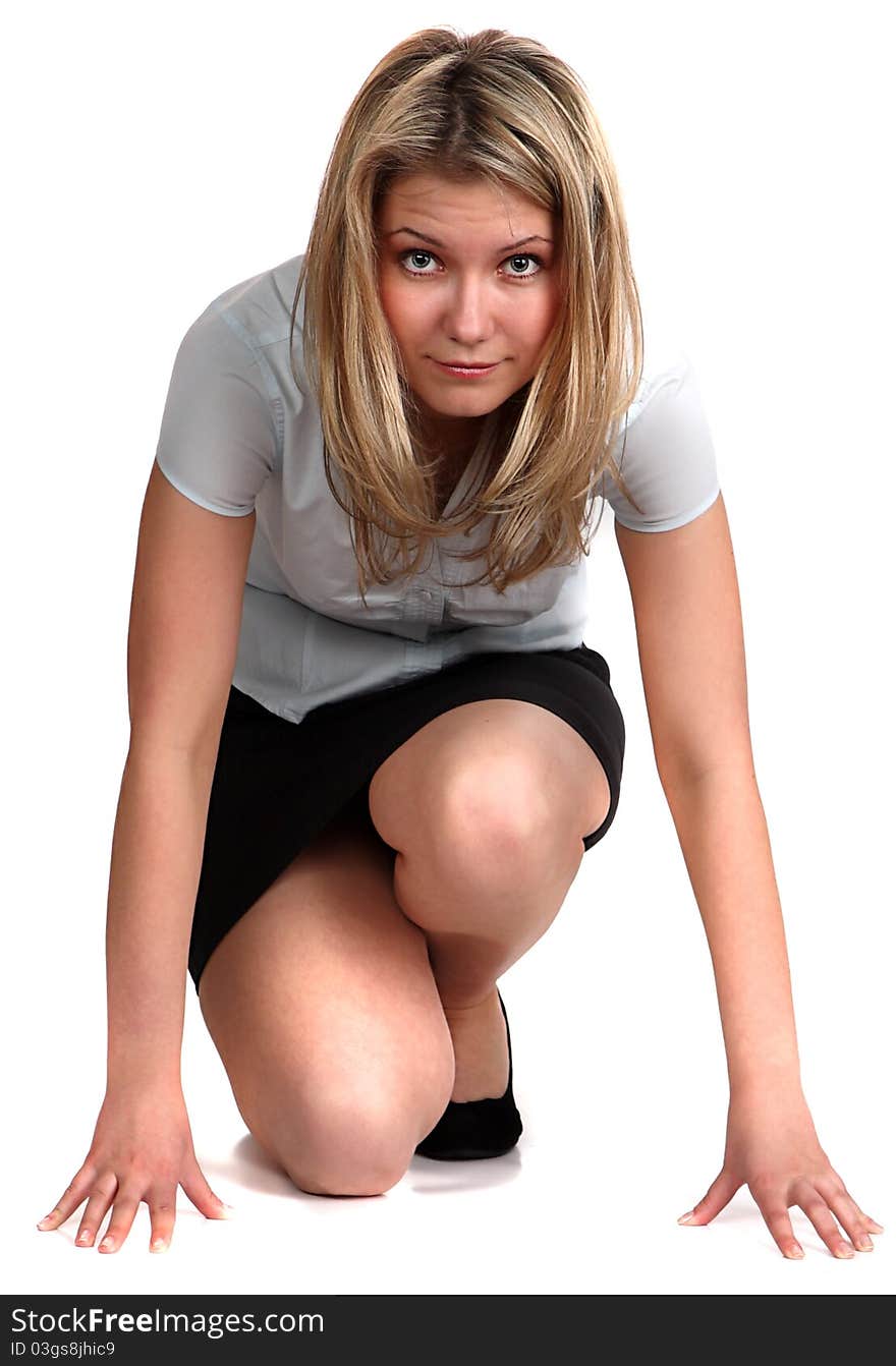 Woman On Table