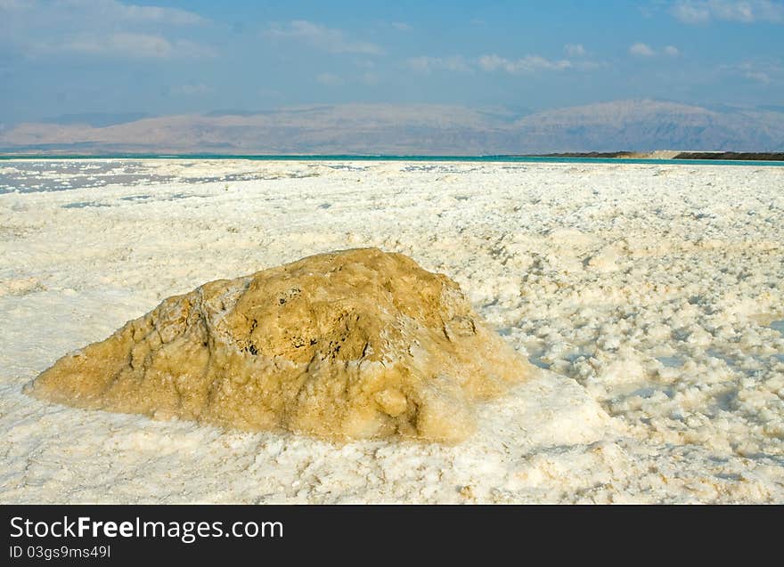 Strange Forms And Colors Of Salt, Dead Sea