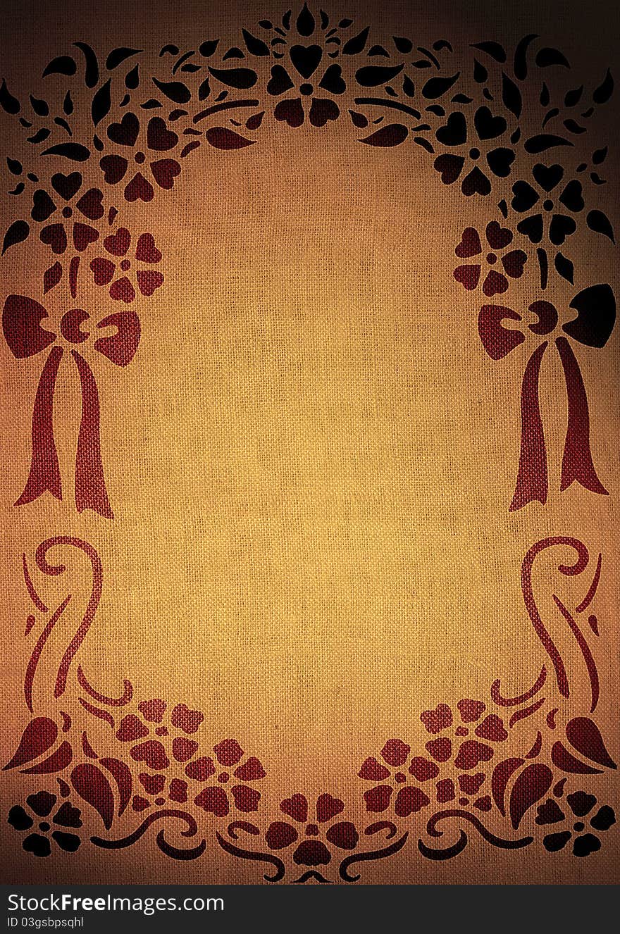 Grunge floral background