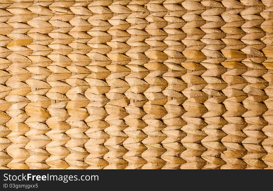 Brown Thai wooden wicker pattern