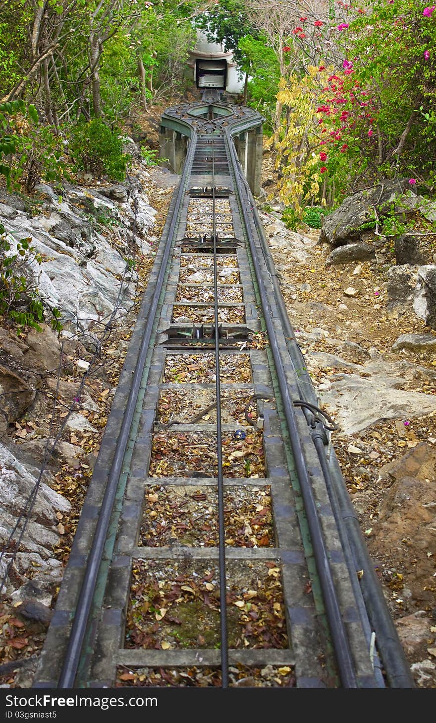 Rail Of Cable Car