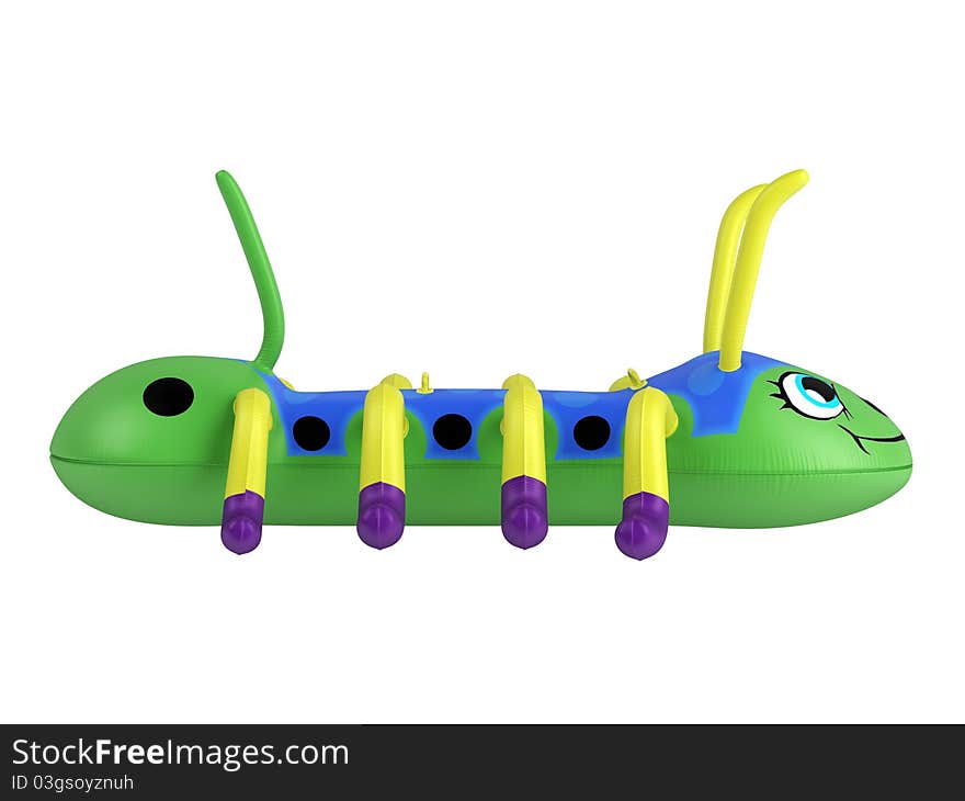 Inflatable centipede toy