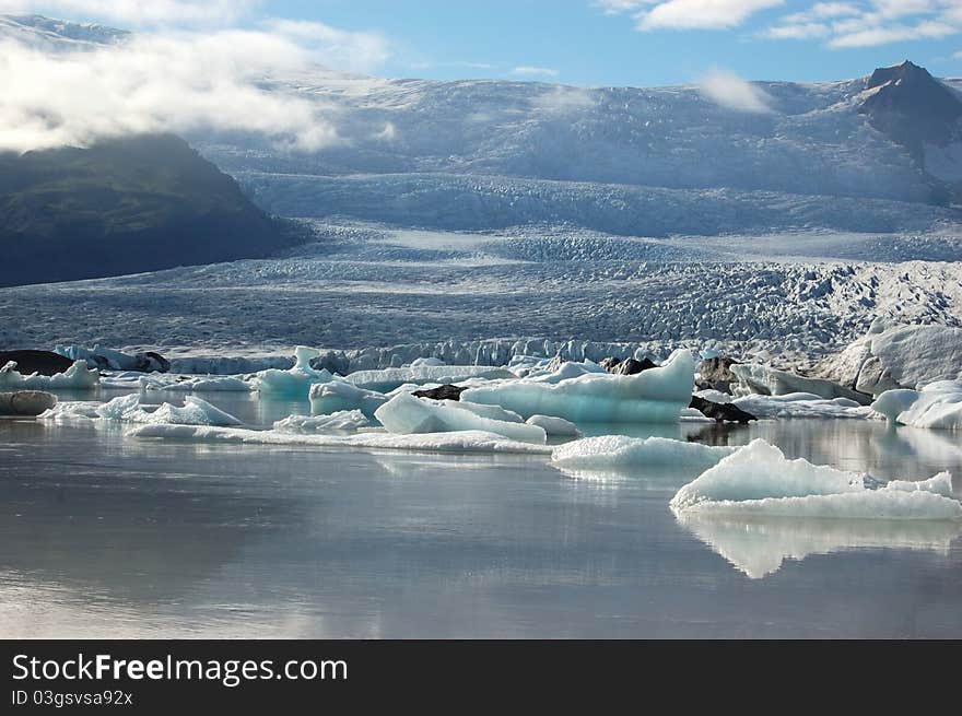 Glaciers and icebergs, Iceland