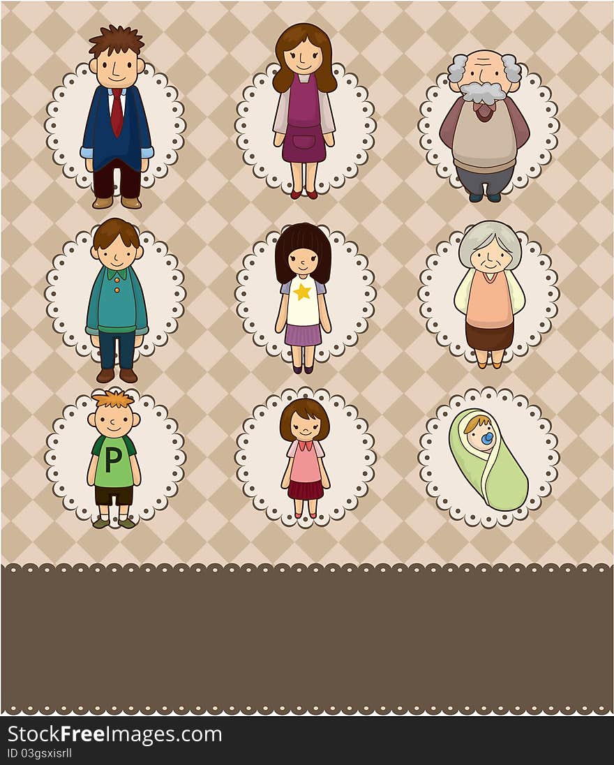 Cartoon Family Card