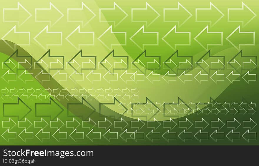 A wallpaper of green arrows background. A wallpaper of green arrows background