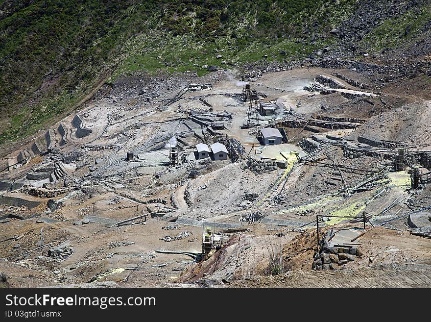 Building site in the mountains. Building site in the mountains