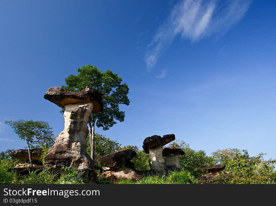 Stone In Blue Sky