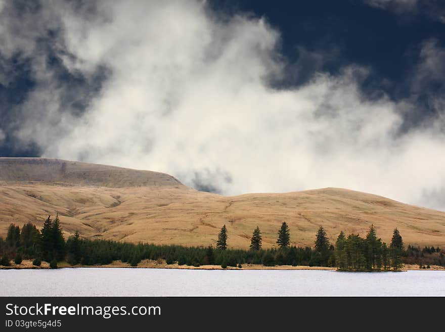 View across the Beacons reservoir. View across the Beacons reservoir