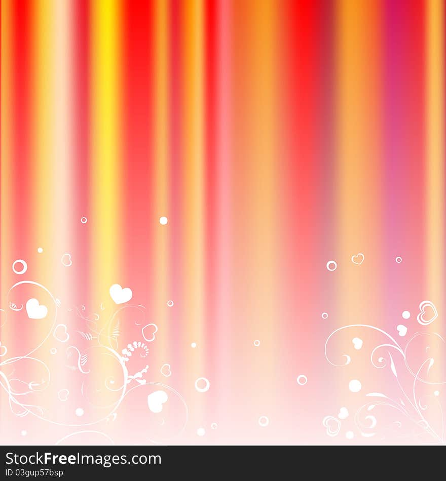 Warm striped background with red and orange lines. Warm striped background with red and orange lines