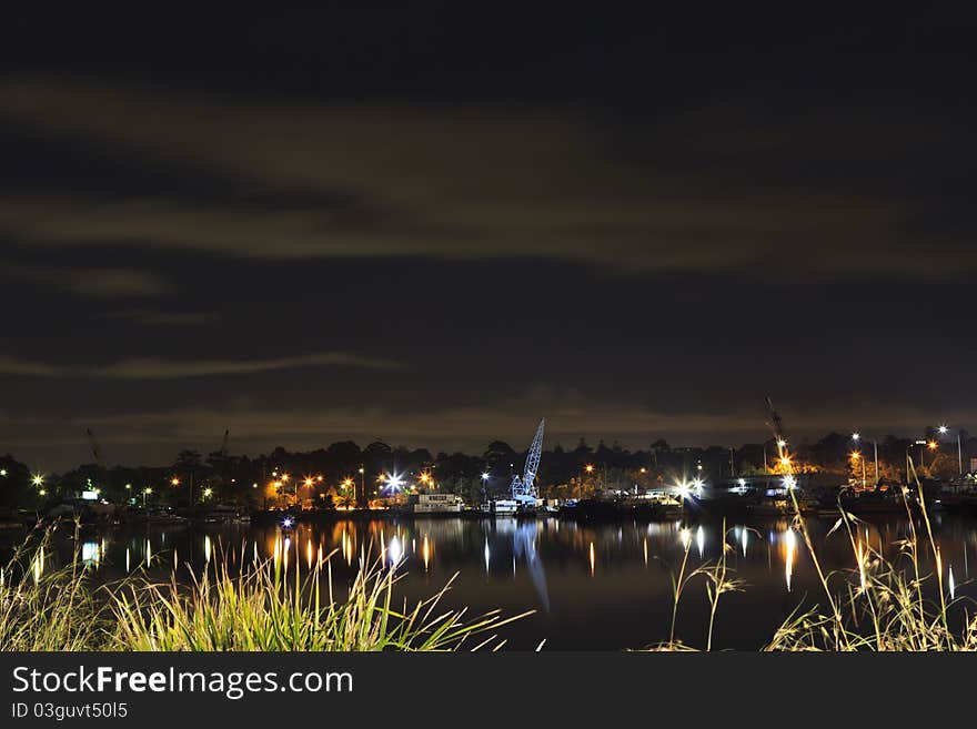 Night water view, Sydney Australia