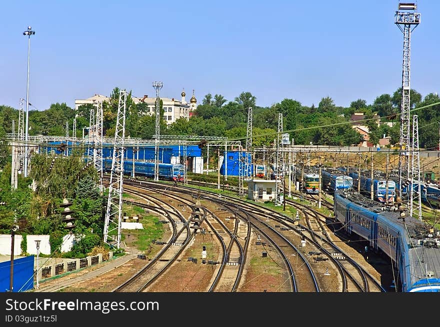 View of the railway station