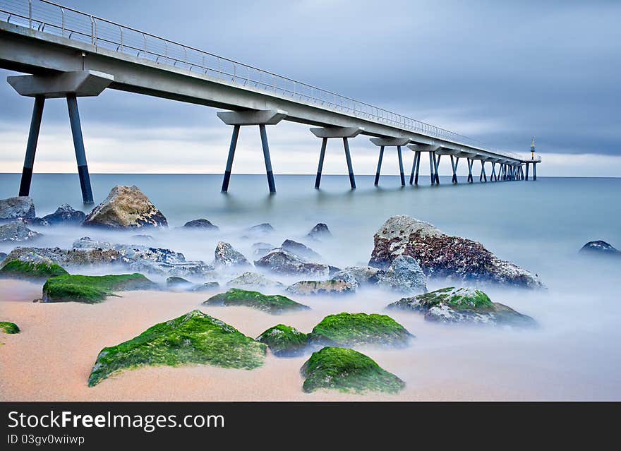 Badalona's pont del petroli.