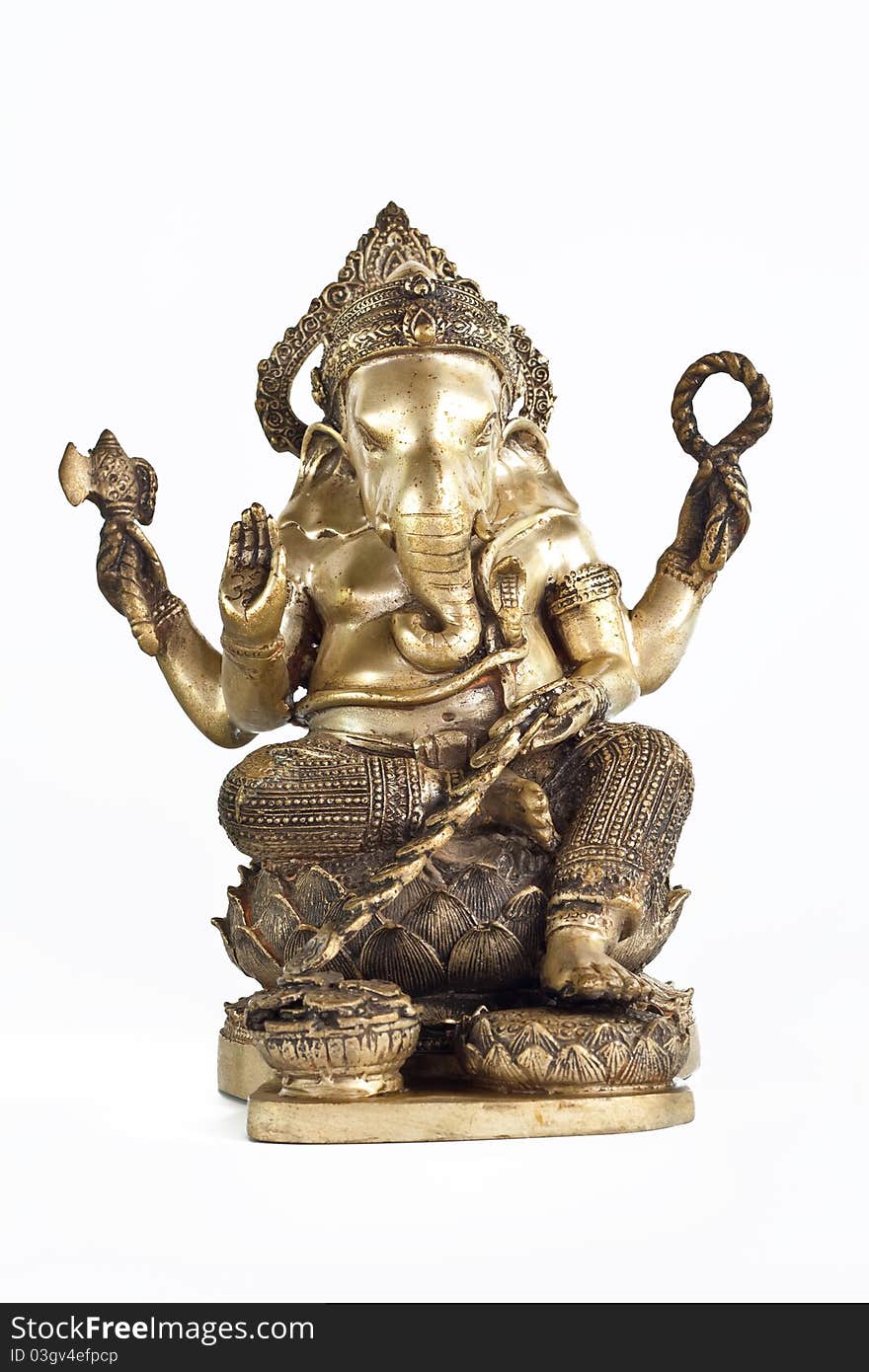 Golden Hindu God Ganesh