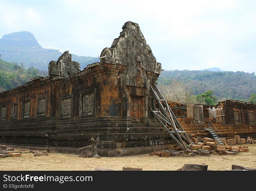 Wat Phu Khmer temple, Champasak, Laos