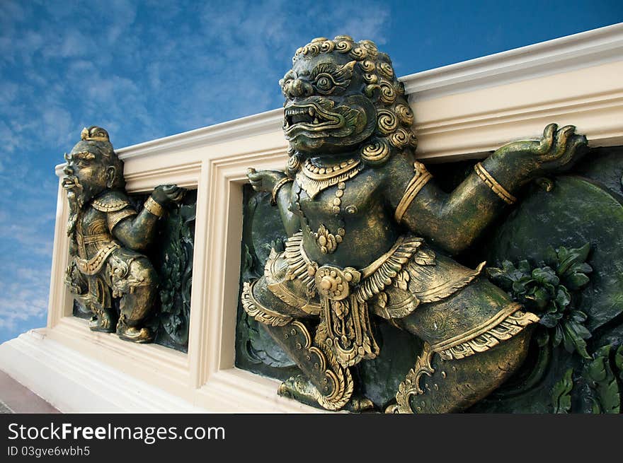 Found in many Buddhist temples in Thailand. Found in many Buddhist temples in Thailand.