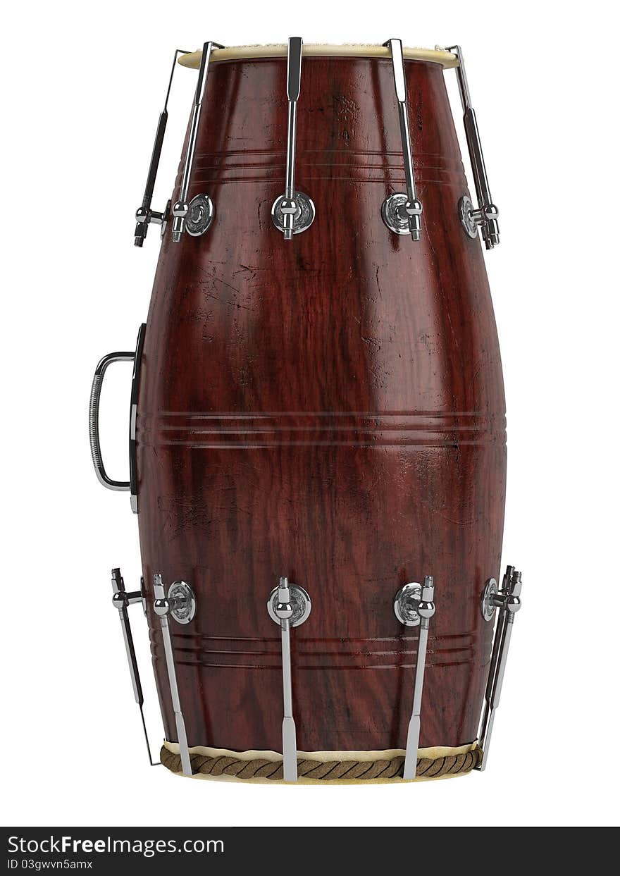 Double-headed hand-drum