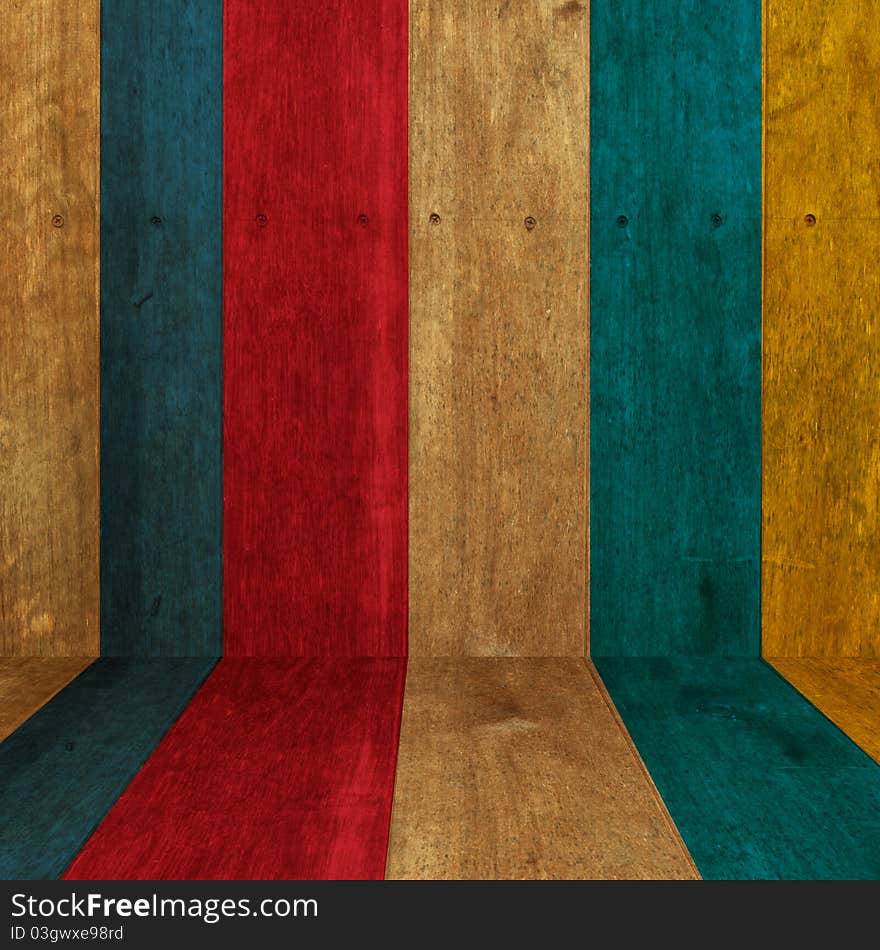 Colorful of wood