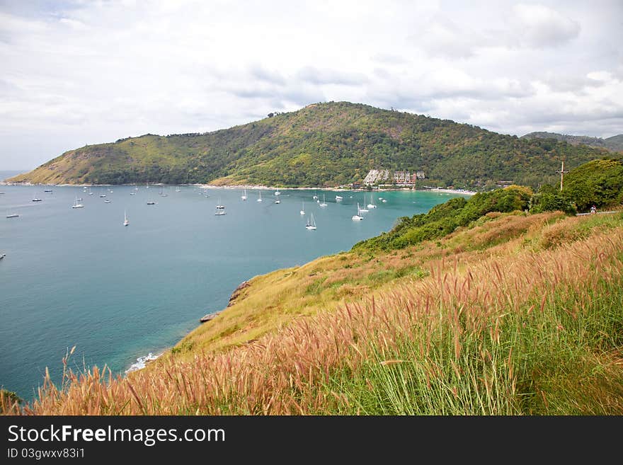 Bird s eye view on Andaman sea, Phuket island