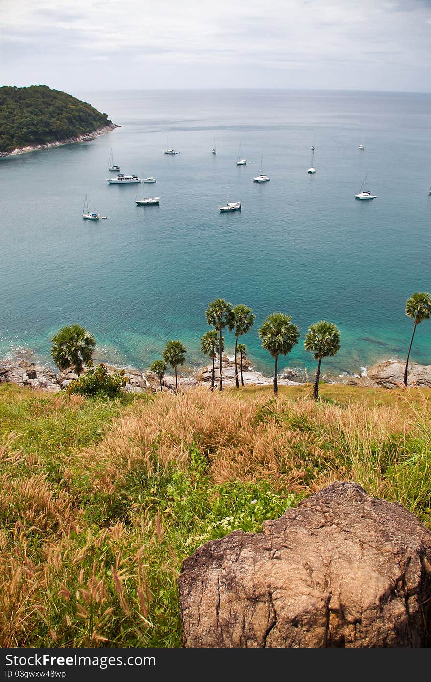 Bird s eye view on Andaman sea, Phuket island