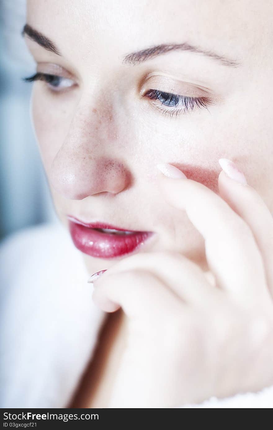 Portrait Of Cute Woman