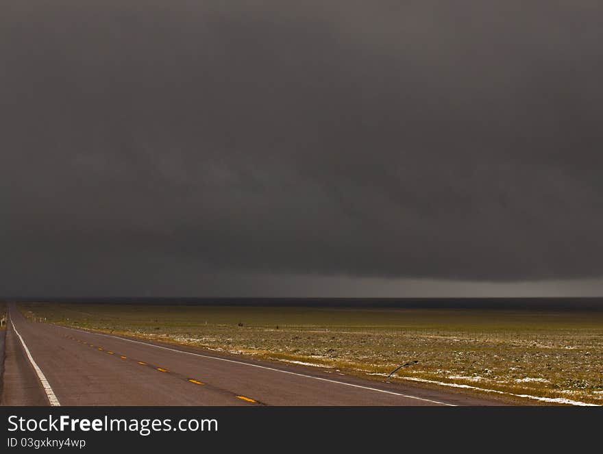 A nice landscape with plenty of copy space in the grey clouds. A nice landscape with plenty of copy space in the grey clouds.