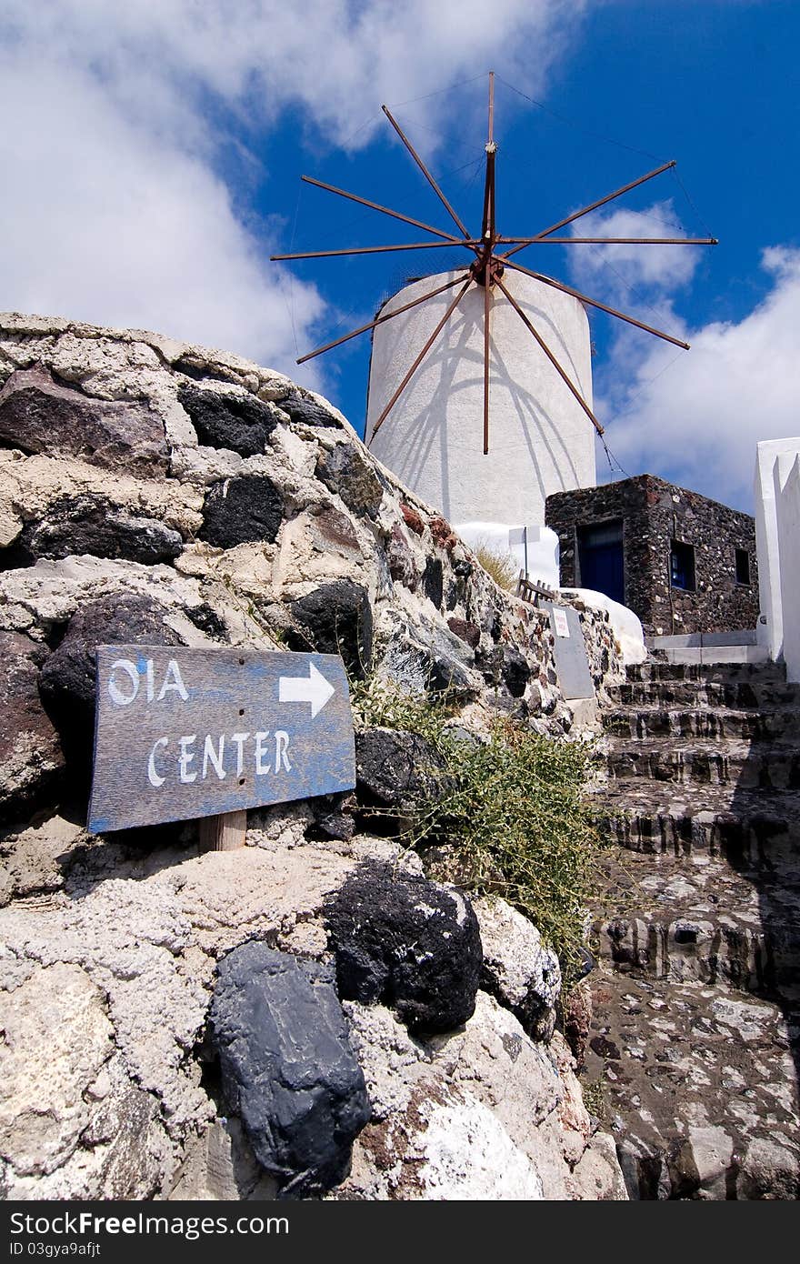 The mill of Oia - Santorini Island