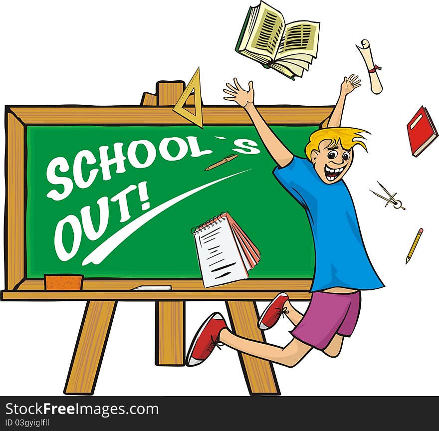 School`s Out - Happy Schoolboy