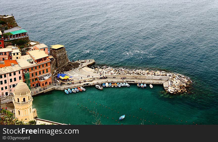 World Heritage Site, Cinque Terre, One of the village among 5 villages. World Heritage Site, Cinque Terre, One of the village among 5 villages.