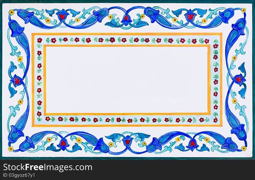 Decorative frame with room for text. Decorative frame with room for text