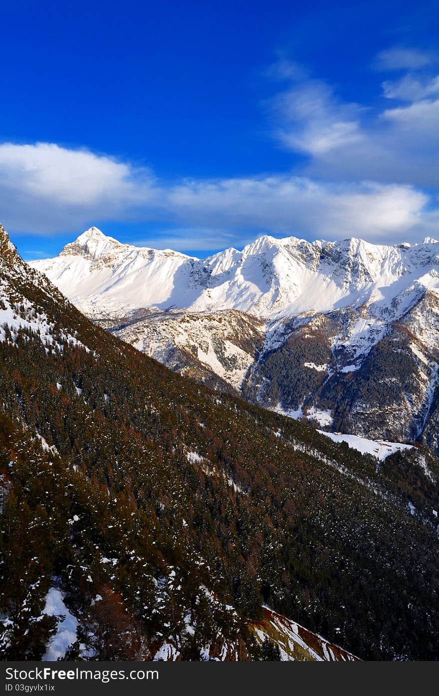 The magnificence of the endless mountains. The magnificence of the endless mountains