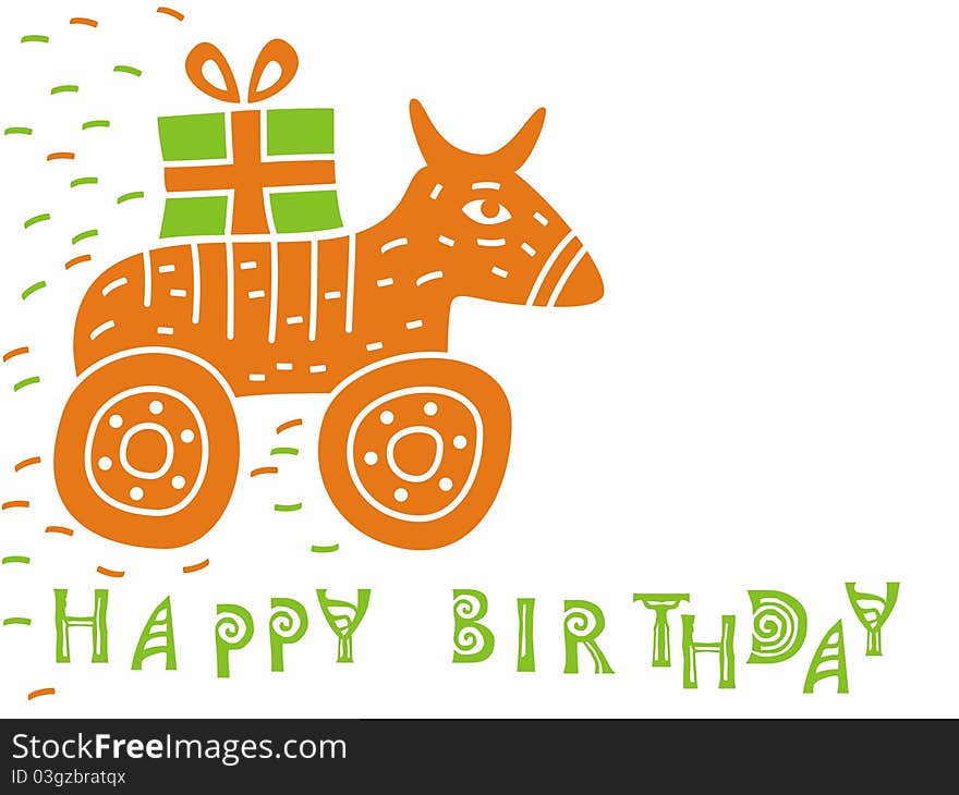 Greeting Card for birthday with space for you text