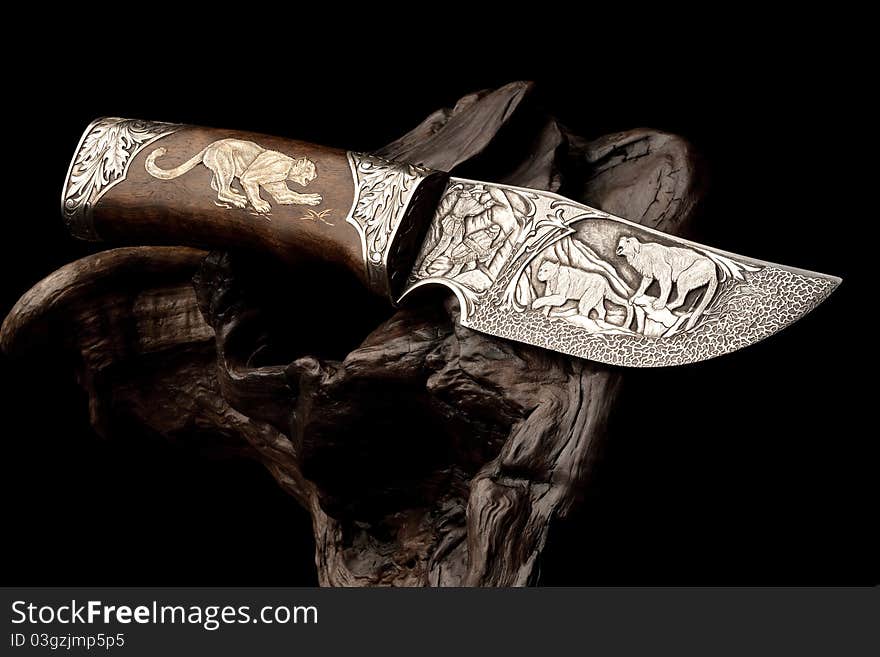 Ornamental hunting knife.